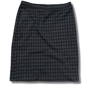 Lysespenard Houndstooth Pencil Skirt – Size Medium | Timeless Elegance | Office